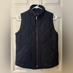 J. Crew Mercantile Quilted Vest in Navy, Size XS